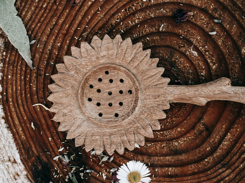 Sunflower Slotted Duo Spoon image 1