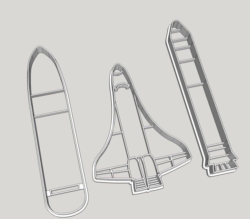 Space Shuttle Cutter Set - Eco Playdough Tool