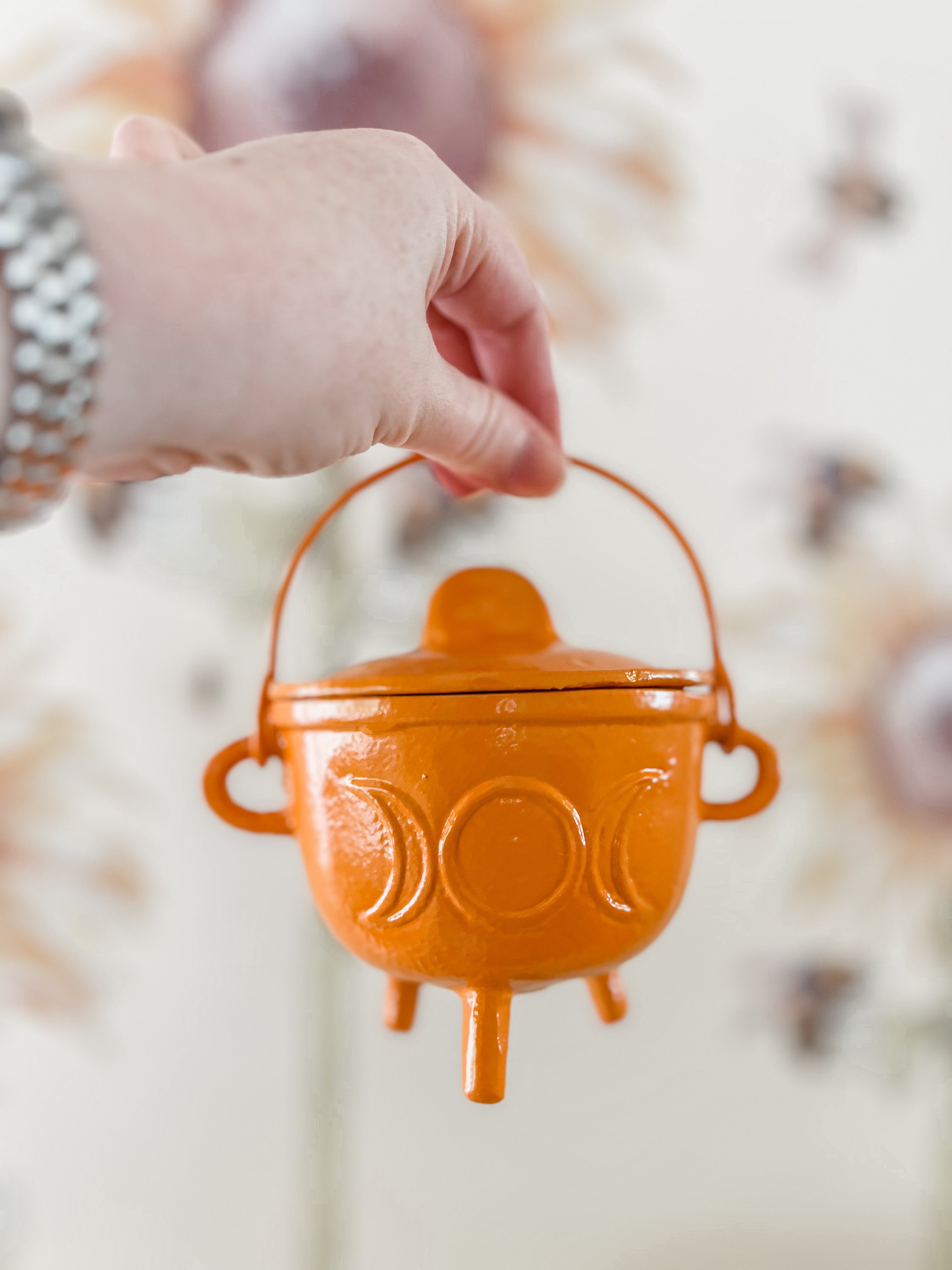 Cast Iron Moon Cauldron