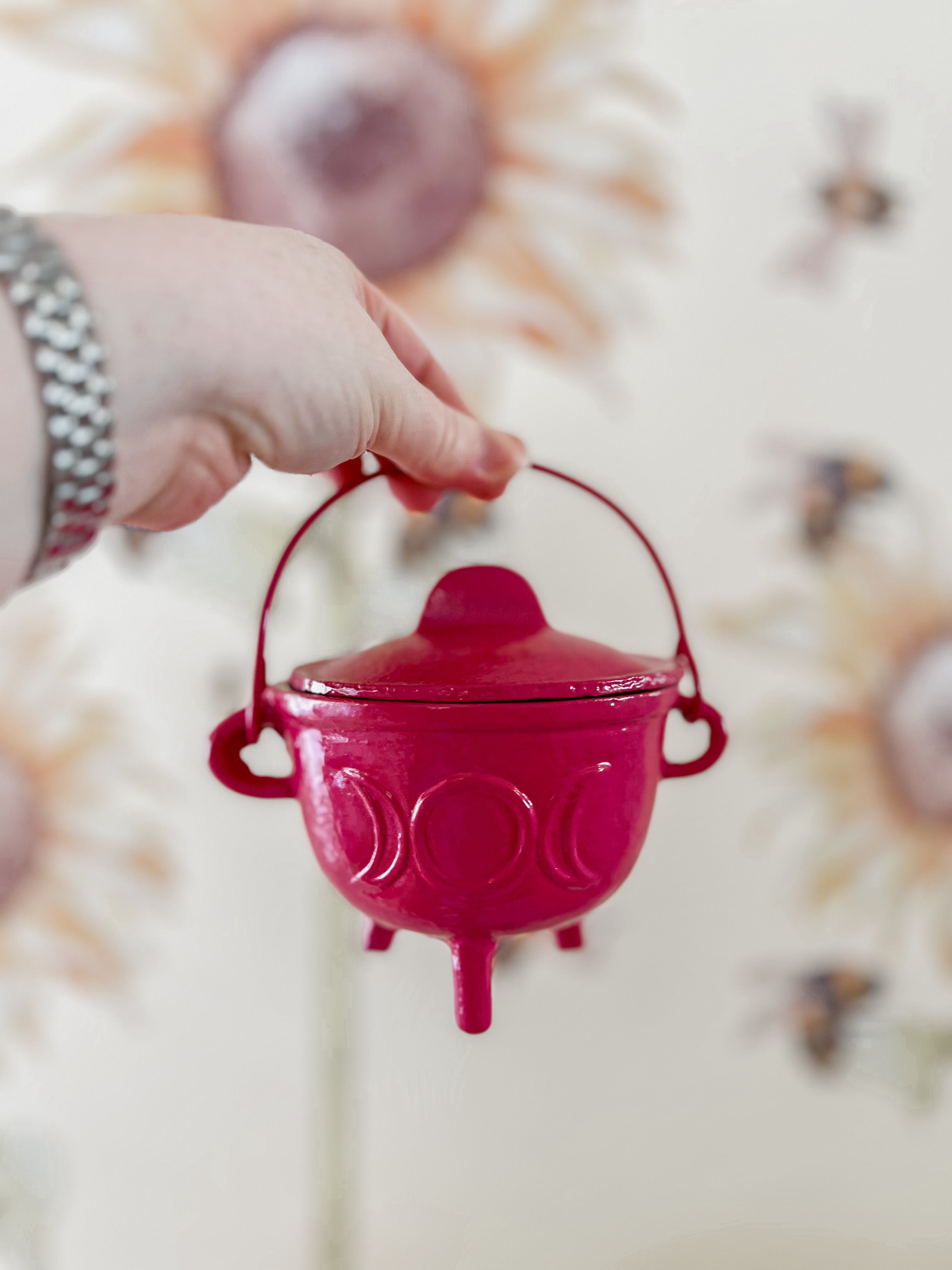 Cast Iron Moon Cauldron