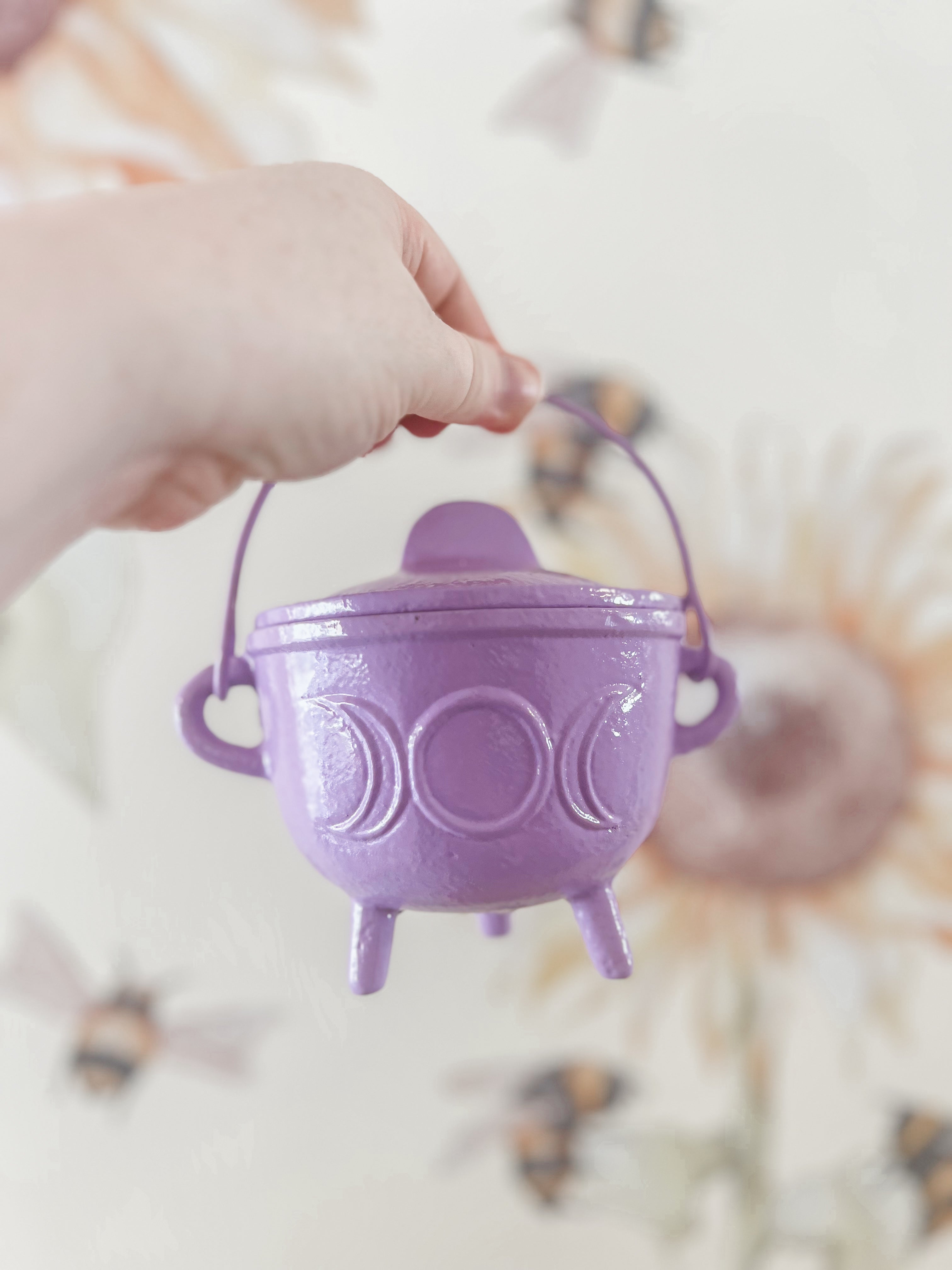 Cast Iron Moon Cauldron