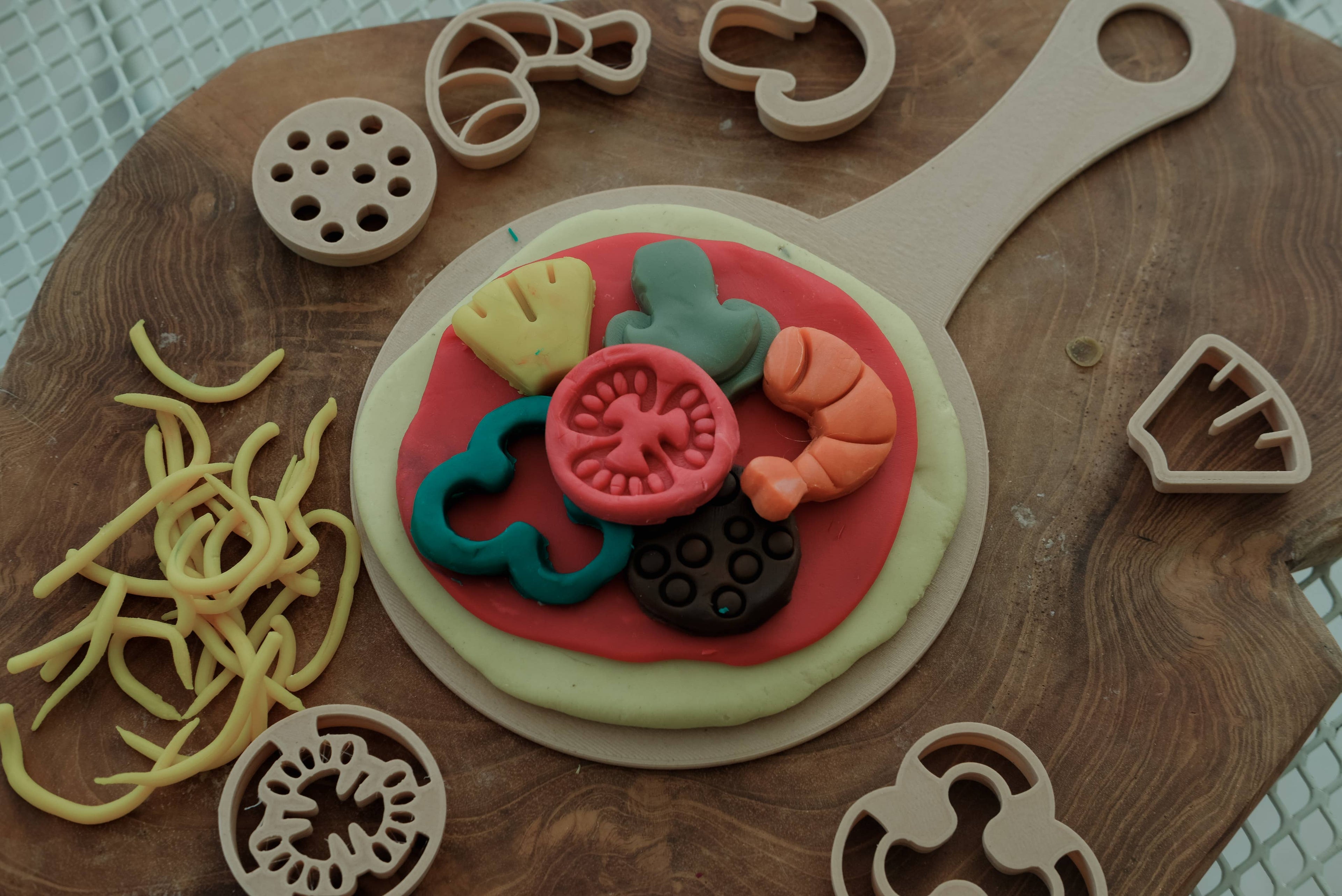 Pizza Cutter Set - Eco Playdough Tool