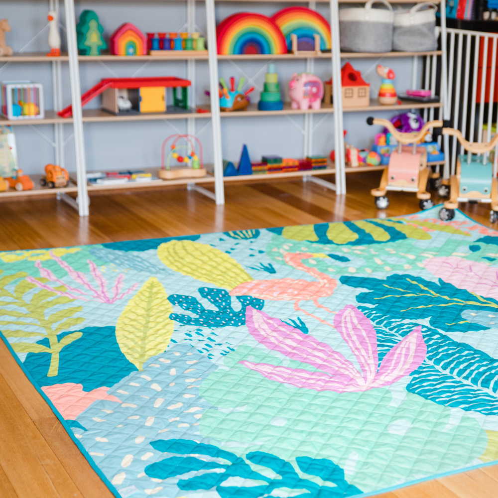 Rudie Nudie Flamingo-A-Go-Go Playmat Large