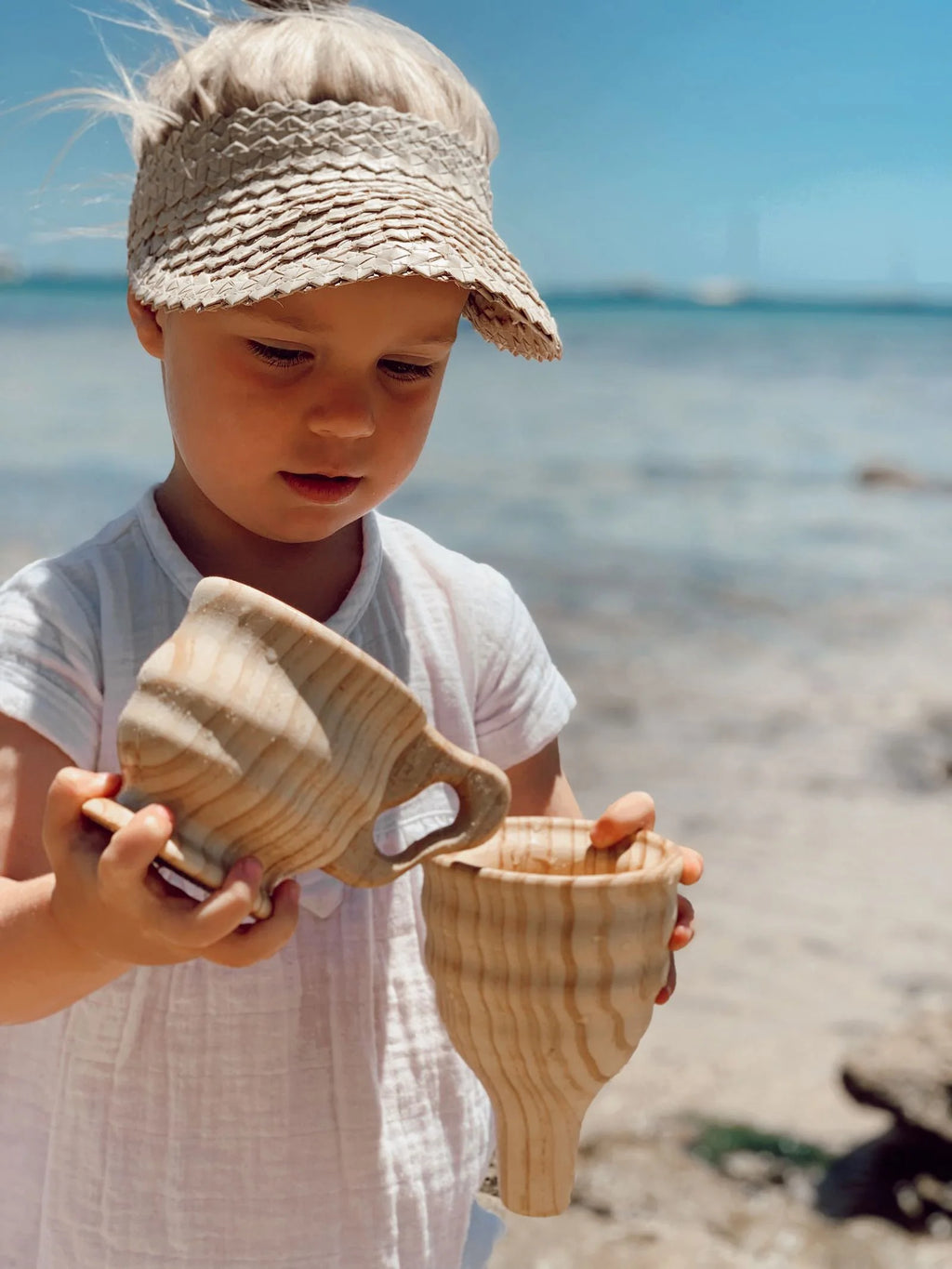 Wooden Funnel & Large Cup Set