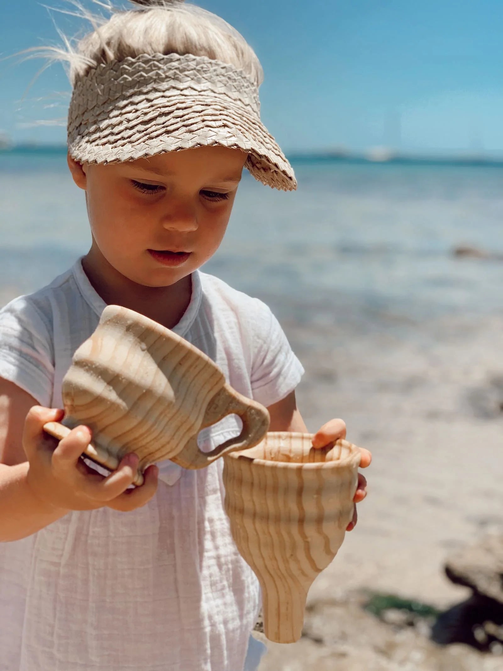 Wooden Funnel & Large Cup Set